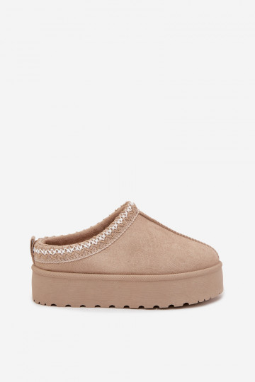 Schneestiefel Kindisch JugendHaftem mit einer Plattform Beige Jolisse 2