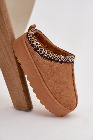 Schneestiefel Kindisch JugendHaftem mit einer Plattform braune Farbe Jolisse 2