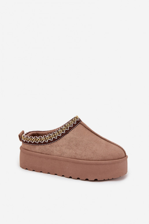 Schneestiefel Kindisch JugendHaftem mit einer Plattform Khaki-Farbe Jolisse Schneestiefel Kindisch JugendHaftem mit einer Plattform Khaki-Farbe Jolisse