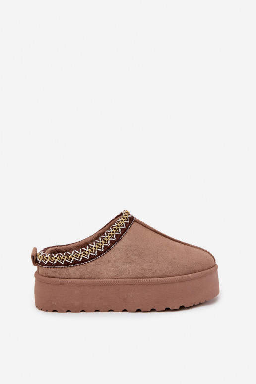 Schneestiefel Kindisch JugendHaftem mit einer Plattform Khaki-Farbe Jolisse Schneestiefel Kindisch JugendHaftem mit einer Plattform Khaki-Farbe Jolisse