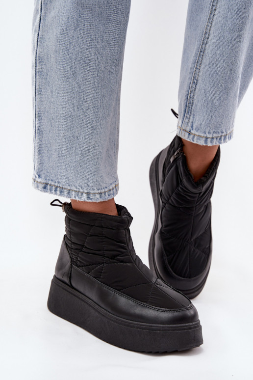 Schneestiefel Feminin mit einer Plattform sich Zuarm laufen mit Fell innen schZuarze Farbe Tahlira Schneestiefel Feminin mit einer Plattform sich Zuarm laufen mit Fell innen schZuarze Farbe Tahlira