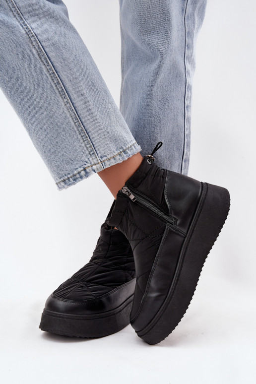Schneestiefel Feminin mit einer Plattform sich Zuarm laufen mit Fell innen schZuarze Farbe Tahlira Schneestiefel Feminin mit einer Plattform sich Zuarm laufen mit Fell innen schZuarze Farbe Tahlira