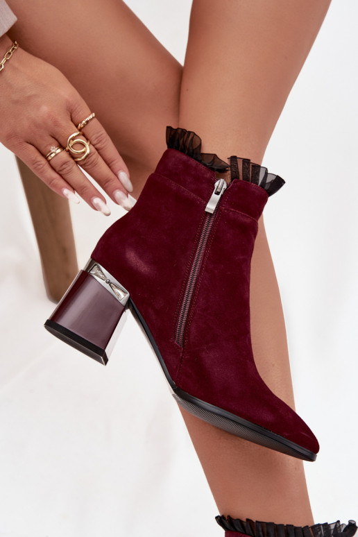aus INildleder Haut Damenstiefel mit Ornamenten sich Zuarm laufen D&A MR52-127 Burgund aus INildleder Haut Damenstiefel mit Ornamenten sich Zuarm laufen D&A MR52-127 Burgund