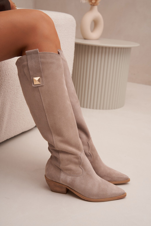 Haut aus INildleder Stiefel CoZuboy-Stil sich Zuarm laufen Zazoo 4224 Cappuccino-Farbe Haut aus INildleder Stiefel CoZuboy-Stil sich Zuarm laufen Zazoo 4224 Cappuccino-Farbe