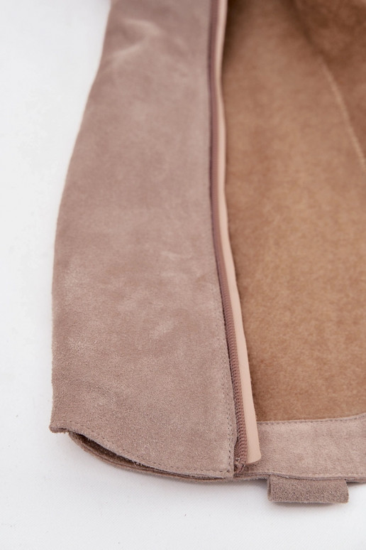 Haut aus INildleder Stiefel CoZuboy-Stil sich Zuarm laufen Zazoo 4224 Cappuccino-Farbe Haut aus INildleder Stiefel CoZuboy-Stil sich Zuarm laufen Zazoo 4224 Cappuccino-Farbe