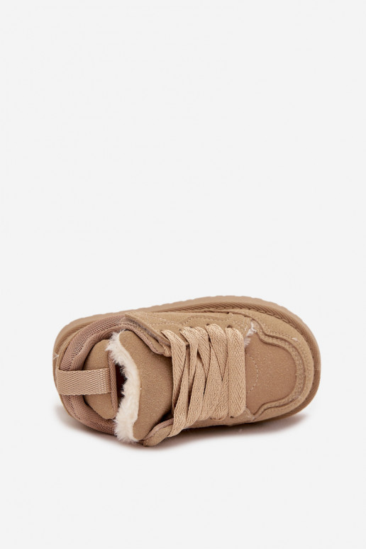 Kinder-Sneaker sich Zuarm laufen mit Fell innen Beige Mireen Kinder-Sneaker sich Zuarm laufen mit Fell innen Beige Mireen