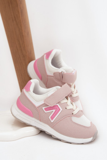 Turnschuhe Sneakers Stilvollllschuhe Kindisch mit Klebeverschlüssen pinke Farbe Galisse