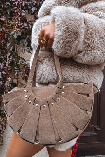 HandheldErmöglichtturalnego aus INildlederu elfenbeinfarbe Tialine