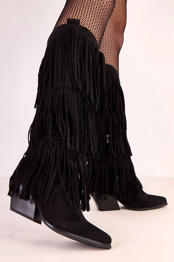 Schwarze Cowboy-Stiefel mit... 2