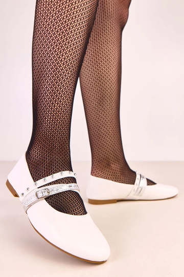 Weiße Ballerinas mit... 2