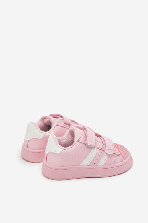 Sportschuhe für Kinder Sneakers Stilvollllschuhe aus Öko-Leder pinke Farbe Renel