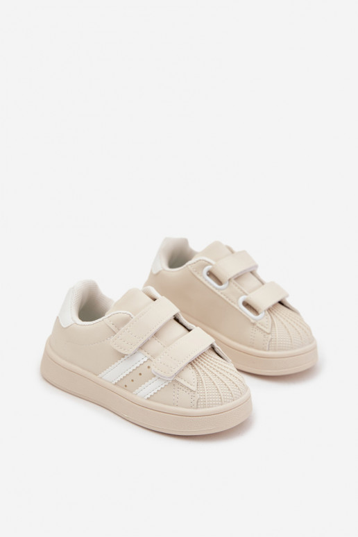 Sportschuhe für Kinder Sneakers Stilvollllschuhe aus Öko-Leder Beige Renel