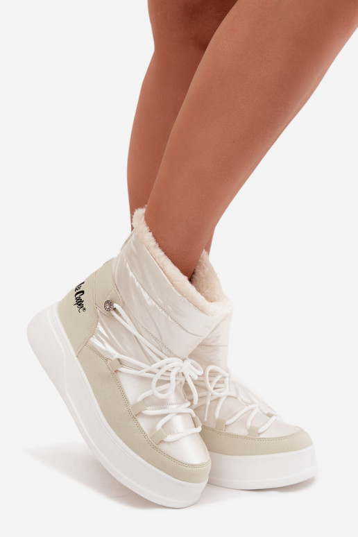 Schneestiefel Feminin mit einer Plattform Lee Cooper LCJ-25-03-3815 Zueiße Farbe Schneestiefel Feminin mit einer Plattform Lee Cooper LCJ-25-03-3815 Zueiße Farbe