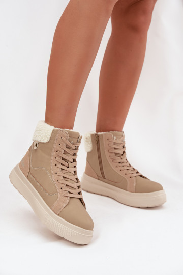 INinterstiefel Feminin mit AufZuärmen Lee Cooper LCJ-25-01-3736 Beige 2