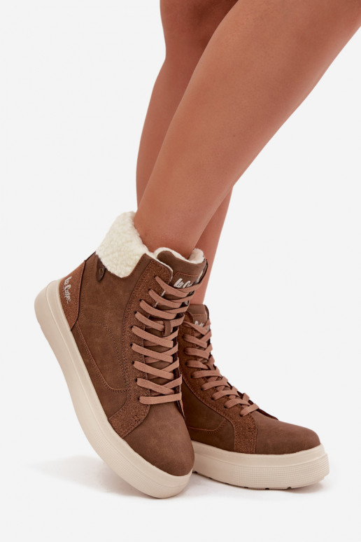 INinterstiefel Feminin mit AufZuärmen Lee Cooper LCJ-25-01-3735 braune Farbe