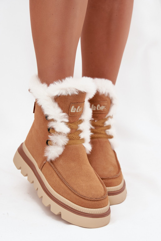 Schneestiefel FemininErmöglichtturalnego aus INildlederu Lee Cooper LCJ-25-01-3738 braune Farbe Schneestiefel FemininErmöglichtturalnego aus INildlederu Lee Cooper LCJ-25-01-3738 braune Farbe