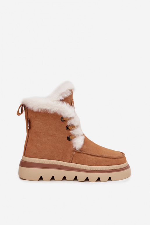 Schneestiefel FemininErmöglichtturalnego aus INildlederu Lee Cooper LCJ-25-01-3738 braune Farbe