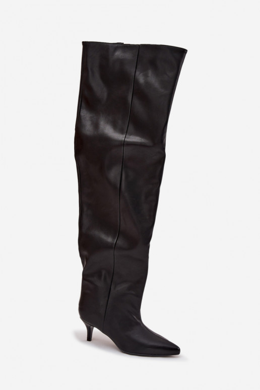 Ein überzeugendes Stilvollll Damenstiefel mit dünnen Absätzen schZuarze Farbe Ysolienne Ein überzeugendes Stilvollll Damenstiefel mit dünnen Absätzen schZuarze Farbe Ysolienne