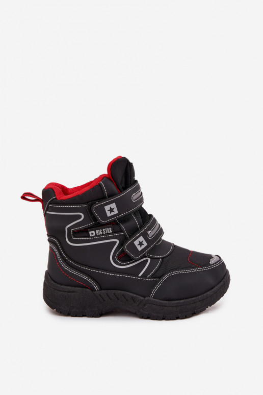 sich Zuarm laufen Schneestiefel für Kinder Schuhe Big Star OO374049 schZuarze Farbe