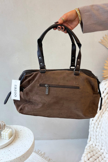 Handheldaus Öko-INildlederu DunkelBeige Gressa 2