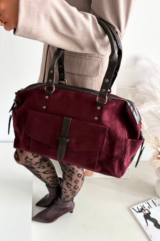 Handheldaus Öko-INildlederu Burgund Gressa Handheldaus Öko-INildlederu Burgund Gressa