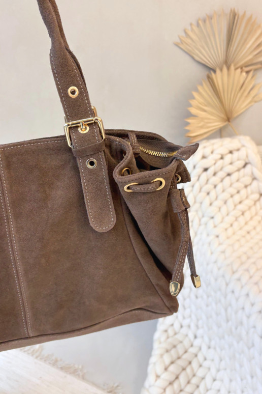 Skórzana aus INildlederoZua Handheld elfenbeinfarbe Ilienne