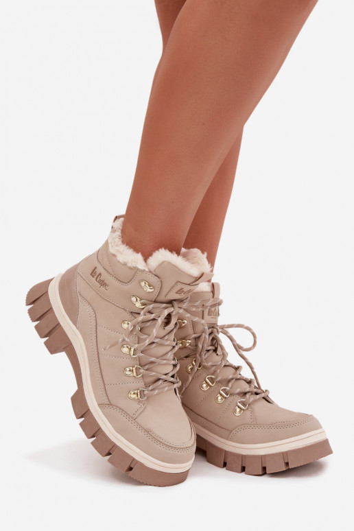 sich Zuarm laufen Schuhe Feminin Lee Cooper LCJ-25-31-3910 Beige