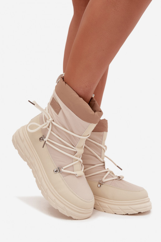 Schneestiefel Feminin Zum Schloss Lee Cooper LCJ-25-44-3931 Beige Schneestiefel Feminin Zum Schloss Lee Cooper LCJ-25-44-3931 Beige