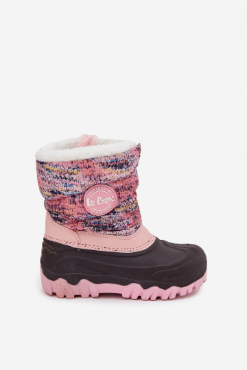 Kinder Lee Cooper LCJ-25-10-3770 rosa Schneestiefel mit Schaft 2