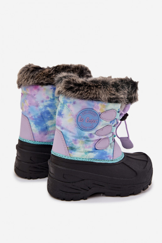 Schneestiefel Kindisch Kindisch mit Pelzmantel I Ściągaczem Lee Cooper LCJ-25-10-3778 Violette Farbe Schneestiefel Kindisch Kindisch mit Pelzmantel I Ściągaczem Lee Cooper LCJ-25-10-3778 Violette Farbe