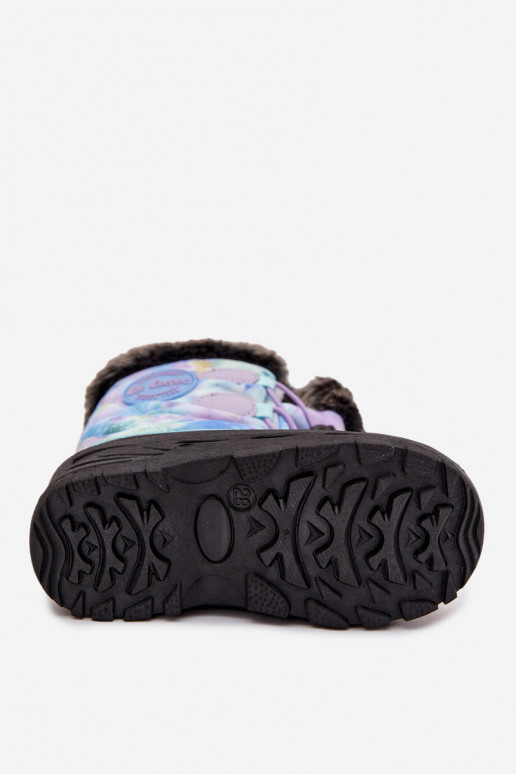 Schneestiefel Kindisch Kindisch mit Pelzmantel I Ściągaczem Lee Cooper LCJ-25-10-3778 Violette Farbe