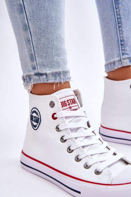 Feminin Klassisches Stilvollll Freizeitschuhe mit Sohle Big Star T274026 Zueiße Farbe