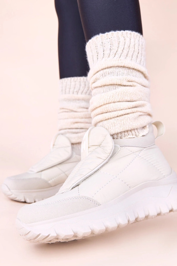 Graue Damen Schneestiefel... 2