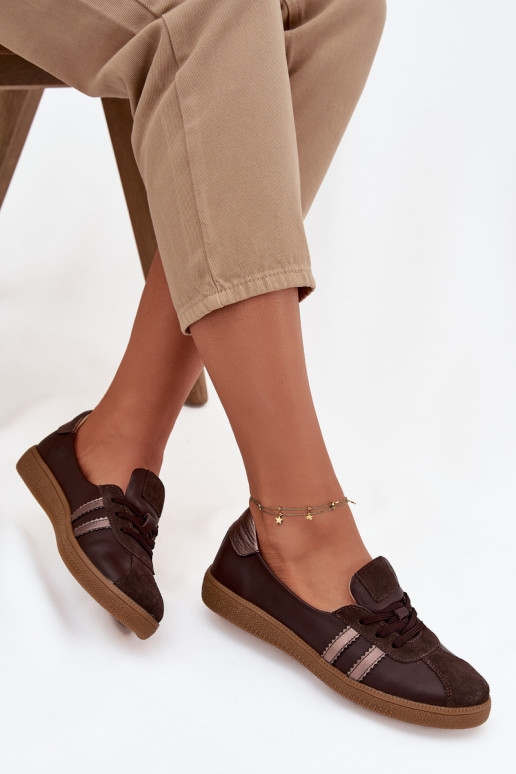 Haut aus INildleder Schuhe Feminin Typu Barefoot Zazoo N1341 CzekoladoZue