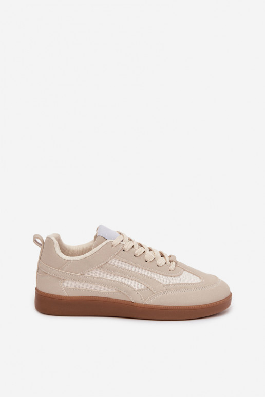 Sneakers Stilvollllschuhe Feminin Beige Hanelor