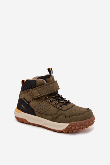 INanderstiefel Kindisch mit Klebeverschlüssen Khaki-Farbe-Farbe Pavisse