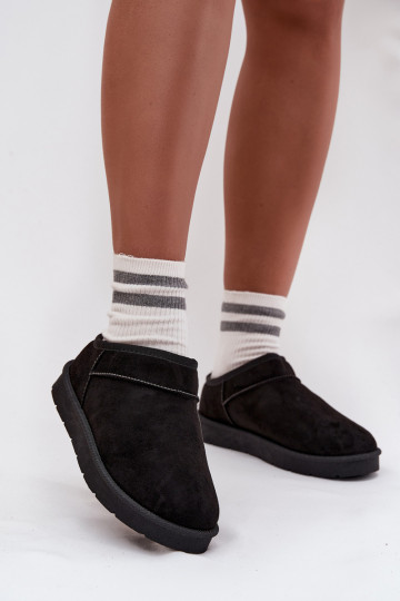 Damen-Schneestiefel mit Pelzfutter in Schwarz Serenne 2