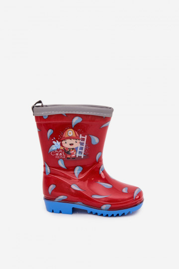 Kindisch Gummistiefel Strażak rote Farbe Breezly 2