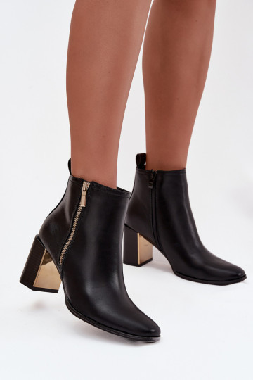 Damen-Stiefeletten aus Kunstleder in Schwarz „Camilyn" 2