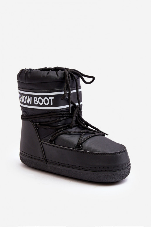 Feminin INinterstiefel zum Schnüren schZuarze Farbe Soia