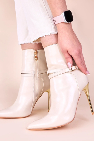 Beige Stiefeletten auf... 2