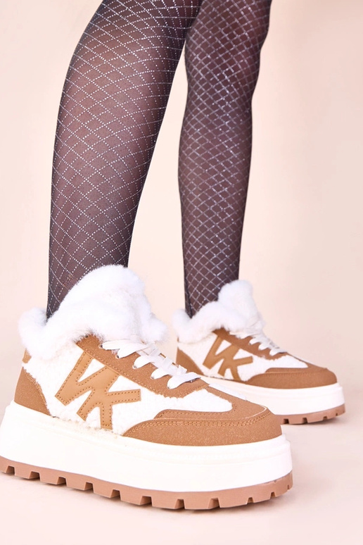 Braune gefütterte Wildlederschuhe Nicha