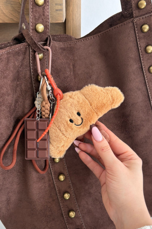 Breloczek Do Torebki Kluczy Rogalik Czekolada mit Herzen Myssa