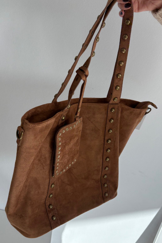 Damenhandtasche Mit Dekoration braune Farbe Kynelle