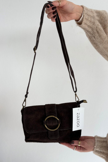 Skórzana aus INildlederoZua Eine kleine Handtasche CzekoladoZua Jessel