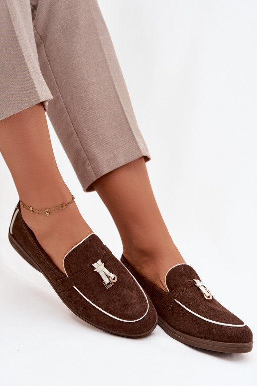 Mokassins Mokassins Femininaus Öko-INildlederu CzekoladoZue DarZuen