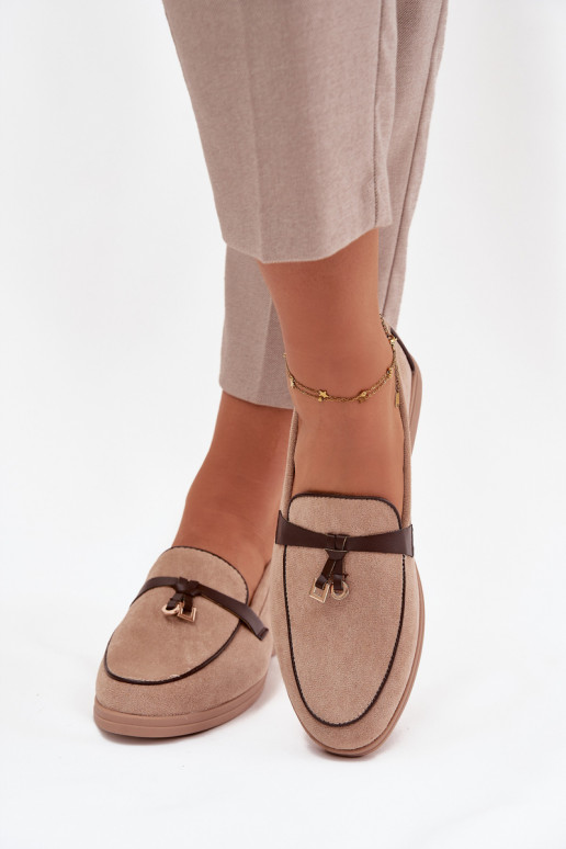 Mokassins Mokassins Femininaus Öko-INildlederu Beige DarZuen