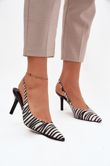Schuhe mit dünnen Absätzen Zebra Phelia 2