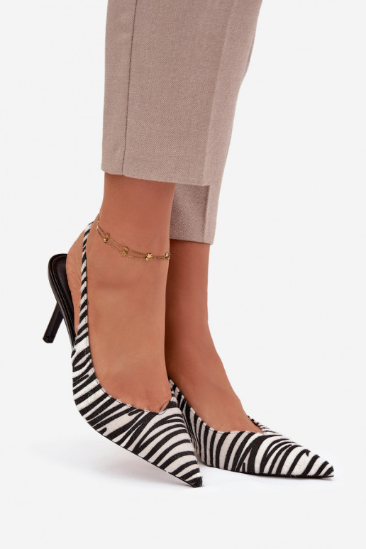 Schuhe mit dünnen Absätzen Zebra Phelia