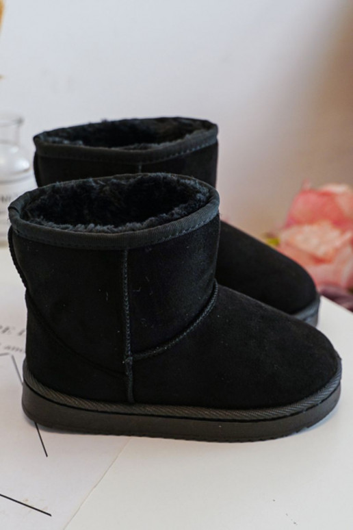 Warme Kinder-Winterstiefel in der Farbe Schwarz Gooby